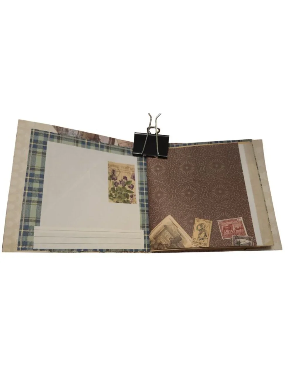 Junk Journal Travel Theme 68 pages Handmade